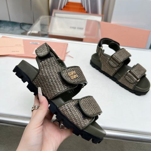 Replica MIU MIU Sandal For Women #1212096 $96.00 USD for Wholesale