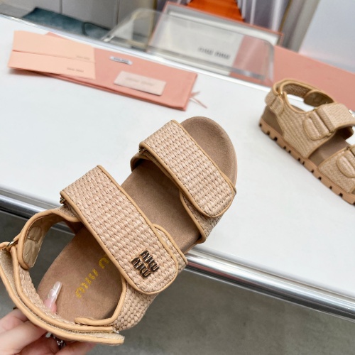 Replica MIU MIU Sandal For Women #1212097 $96.00 USD for Wholesale