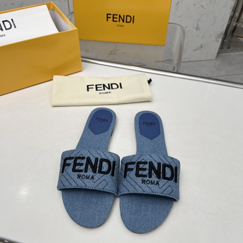 Wholesale Fendi Slippers For Women #1212098 $80.00 USD, Wholesale Quality Replica Fendi Slippers