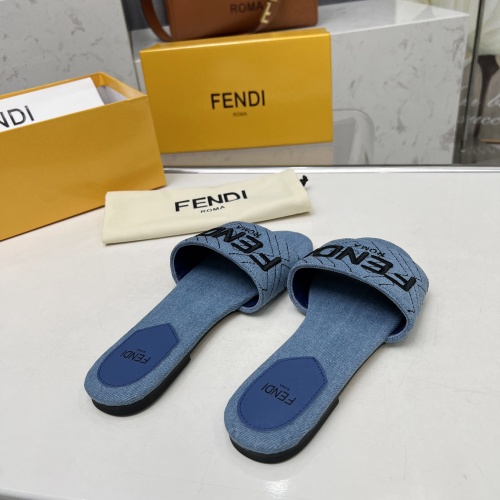 Replica Fendi Slippers For Women #1212098 $80.00 USD for Wholesale