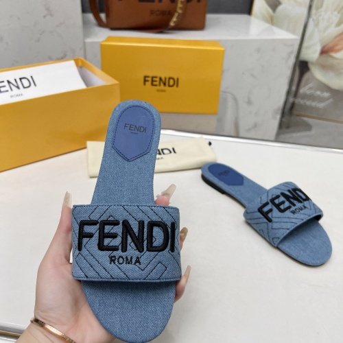 Replica Fendi Slippers For Women #1212098 $80.00 USD for Wholesale