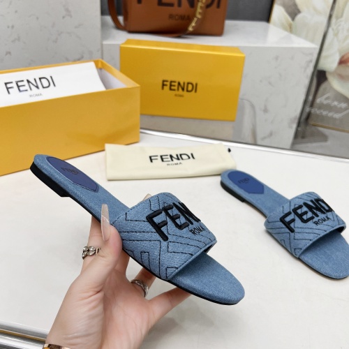 Replica Fendi Slippers For Women #1212098 $80.00 USD for Wholesale