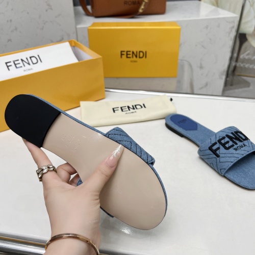 Replica Fendi Slippers For Women #1212098 $80.00 USD for Wholesale