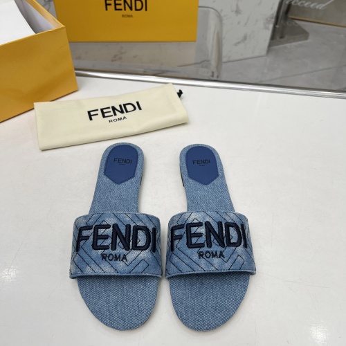 Wholesale Fendi Slippers For Women #1212099 $80.00 USD, Wholesale Quality Replica Fendi Slippers