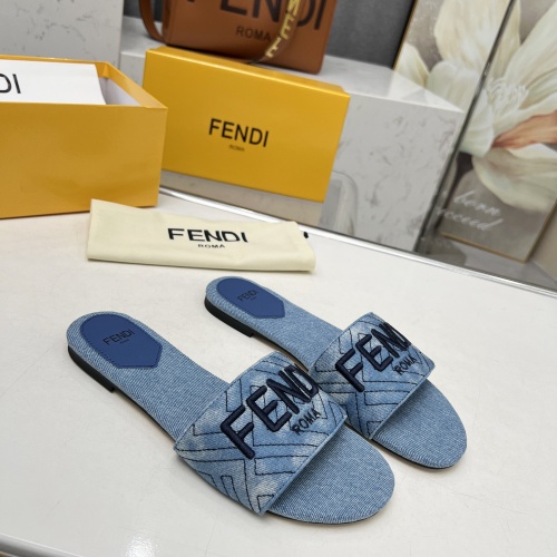 Replica Fendi Slippers For Women #1212099 $80.00 USD for Wholesale