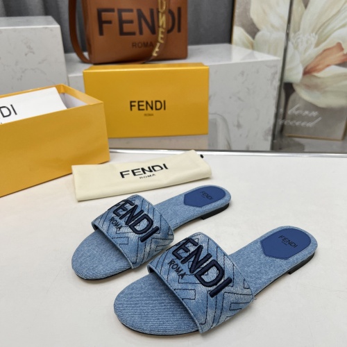 Replica Fendi Slippers For Women #1212099 $80.00 USD for Wholesale