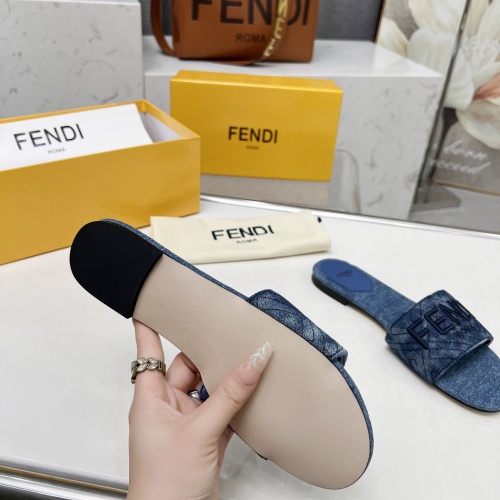 Replica Fendi Slippers For Women #1212100 $80.00 USD for Wholesale