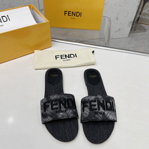 Wholesale Fendi Slippers For Women #1212101 $80.00 USD, Wholesale Quality Replica Fendi Slippers