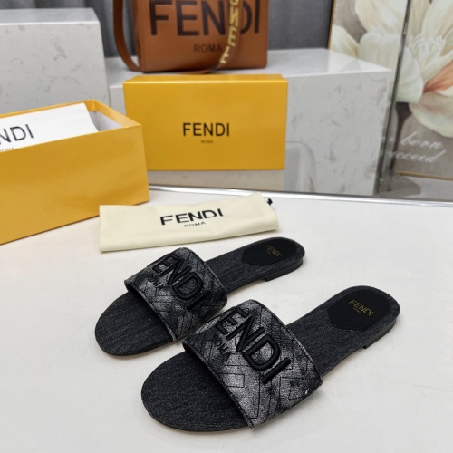 Replica Fendi Slippers For Women #1212101 $80.00 USD for Wholesale