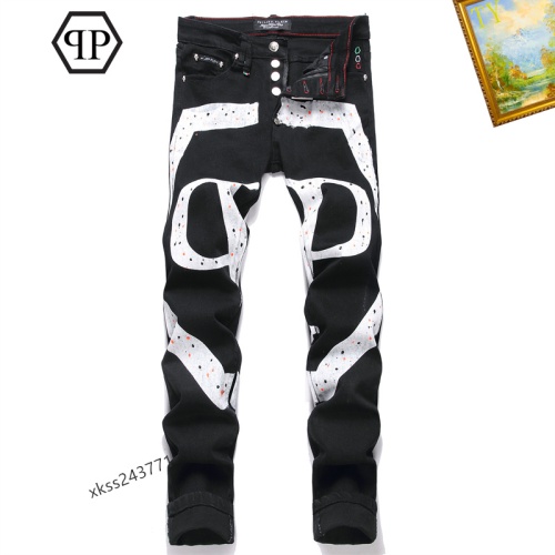 Wholesale Philipp Plein PP Jeans For Men #1212182 $48.00 USD, Wholesale Quality Replica Philipp Plein PP Jeans