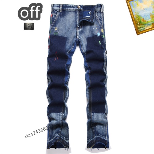 Wholesale Off-White Jeans For Men #1212210 $48.00 USD, Wholesale Quality Replica Off-White Jeans