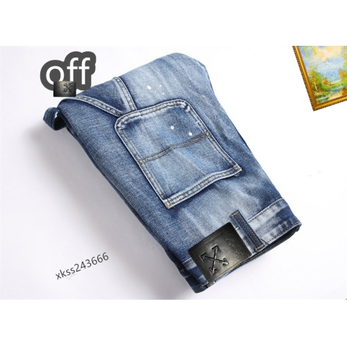 Replica Off-White Jeans For Men #1212210 $48.00 USD for Wholesale