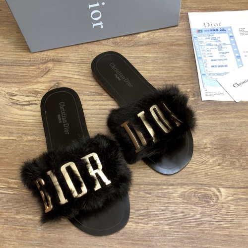 Wholesale Christian Dior Slippers For Women #1212701 $68.00 USD, Wholesale Quality Replica Christian Dior Slippers