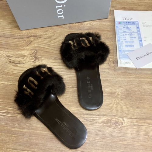 Replica Christian Dior Slippers For Women #1212701 $68.00 USD for Wholesale