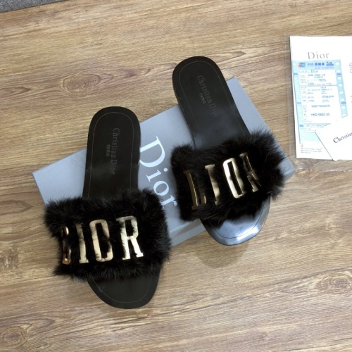 Replica Christian Dior Slippers For Women #1212701 $68.00 USD for Wholesale