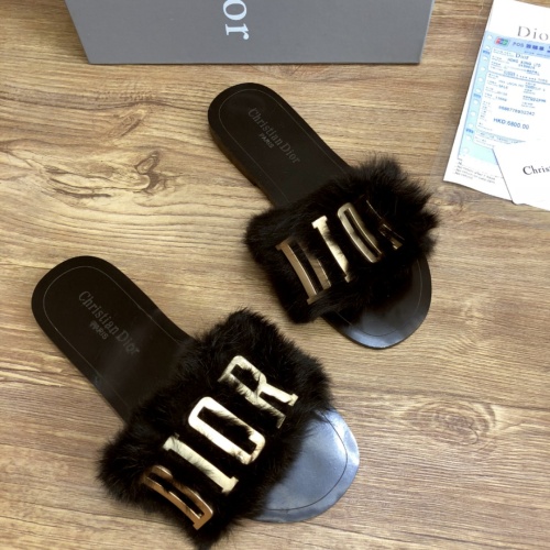 Replica Christian Dior Slippers For Women #1212701 $68.00 USD for Wholesale