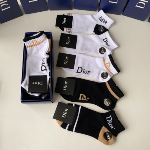 Replica Christian Dior Socks #1212739 $27.00 USD for Wholesale