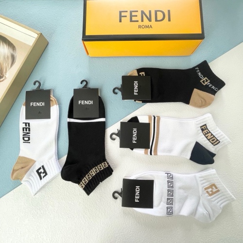 Replica Fendi Socks #1212749 $27.00 USD for Wholesale