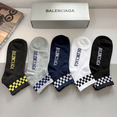 Replica Balenciaga Socks For Men #1212754 $27.00 USD for Wholesale