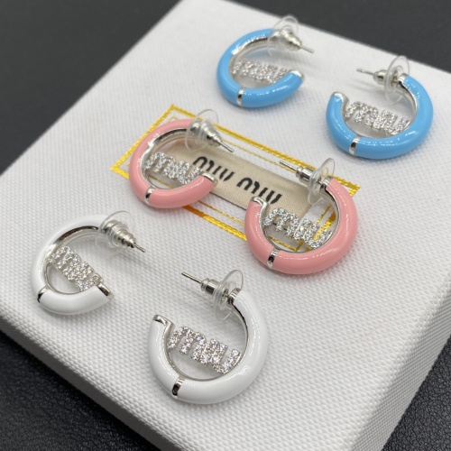 Replica MIU MIU Earrings For Women #1213034 $27.00 USD for Wholesale