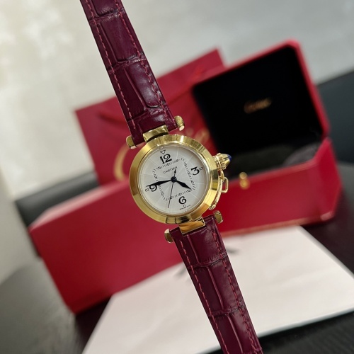 Wholesale Cartier AAA Quality Watches For Women #1213068 $122.00 USD, Wholesale Quality Replica Cartier AAA Quality Watches