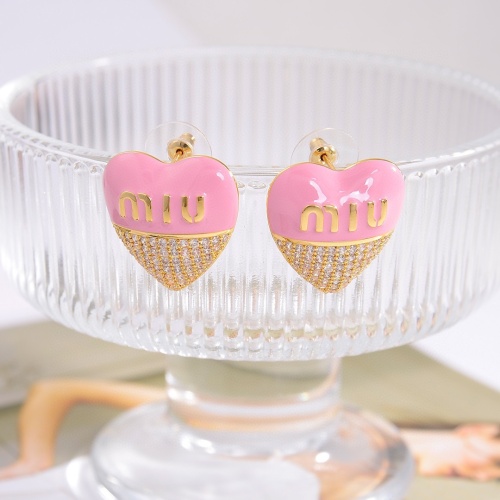 Wholesale MIU MIU Earrings For Women #1213078 $27.00 USD, Wholesale Quality Replica MIU MIU Earrings