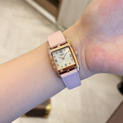 Replica Hermes AAA Quality Watches For Women #1213109 $160.00 USD for Wholesale