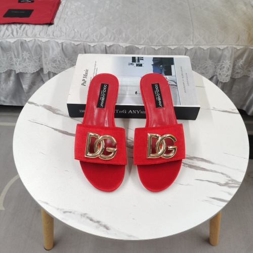 Wholesale Dolce &amp; Gabbana D&amp;G Slippers For Women #1213147 $115.00 USD, Wholesale Quality Replica Dolce &amp; Gabbana D&amp;G Slippers