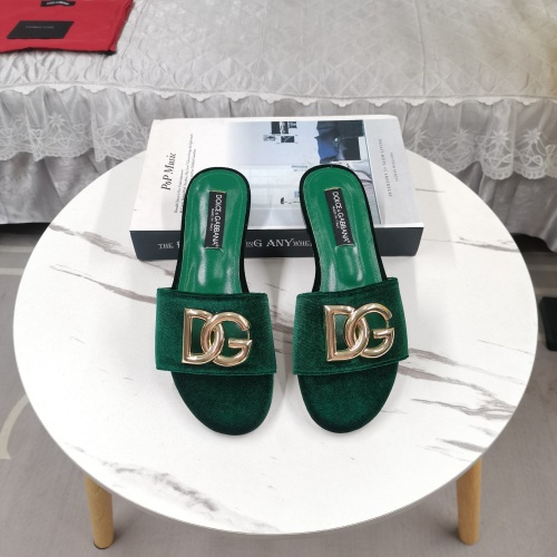 Wholesale Dolce &amp; Gabbana D&amp;G Slippers For Women #1213150 $115.00 USD, Wholesale Quality Replica Dolce &amp; Gabbana D&amp;G Slippers