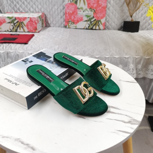 Replica Dolce & Gabbana D&G Slippers For Women #1213150 $115.00 USD for Wholesale