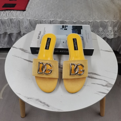 Wholesale Dolce &amp; Gabbana D&amp;G Slippers For Women #1213152 $115.00 USD, Wholesale Quality Replica Dolce &amp; Gabbana D&amp;G Slippers