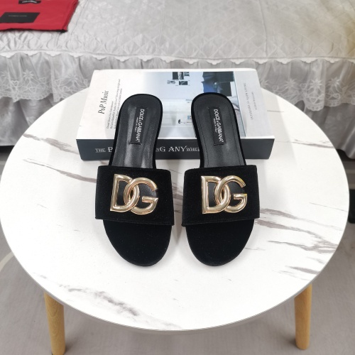 Wholesale Dolce &amp; Gabbana D&amp;G Slippers For Women #1213153 $115.00 USD, Wholesale Quality Replica Dolce &amp; Gabbana D&amp;G Slippers