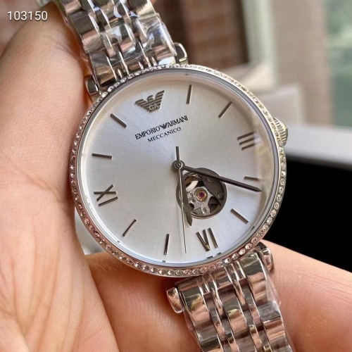 Wholesale Armani AAA Quality Watches In Silver For Women #1213175 $225.00 USD, Wholesale Quality Replica Armani AAA Quality Watches