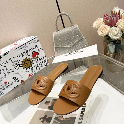 Wholesale Dolce &amp; Gabbana D&amp;G Slippers For Women #1213199 $80.00 USD, Wholesale Quality Replica Dolce &amp; Gabbana D&amp;G Slippers