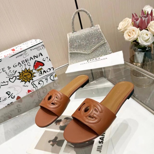 Wholesale Dolce &amp; Gabbana D&amp;G Slippers For Women #1213200 $80.00 USD, Wholesale Quality Replica Dolce &amp; Gabbana D&amp;G Slippers