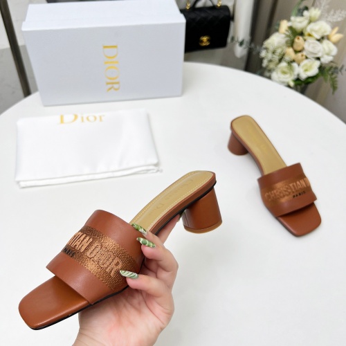 Replica Christian Dior Slippers For Women #1213236 $82.00 USD for Wholesale