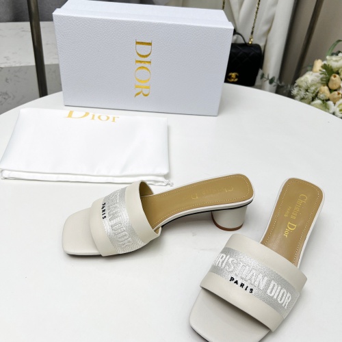 Replica Christian Dior Slippers For Women #1213242 $82.00 USD for Wholesale