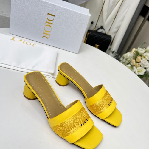 Replica Christian Dior Slippers For Women #1213243 $82.00 USD for Wholesale