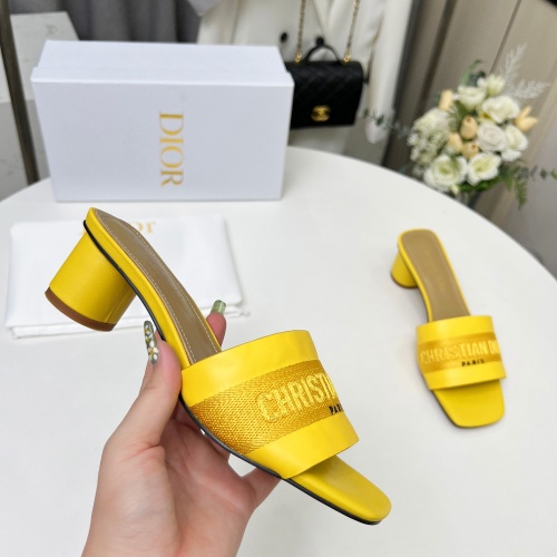 Replica Christian Dior Slippers For Women #1213243 $82.00 USD for Wholesale