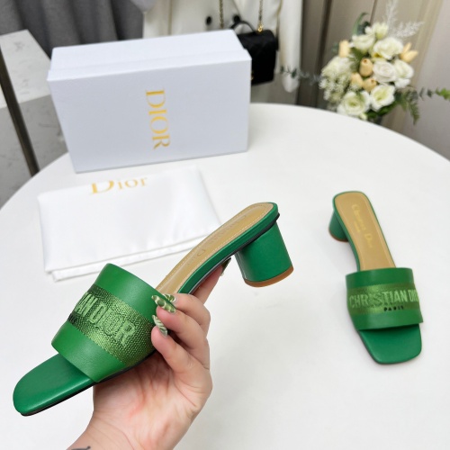 Replica Christian Dior Slippers For Women #1213245 $82.00 USD for Wholesale