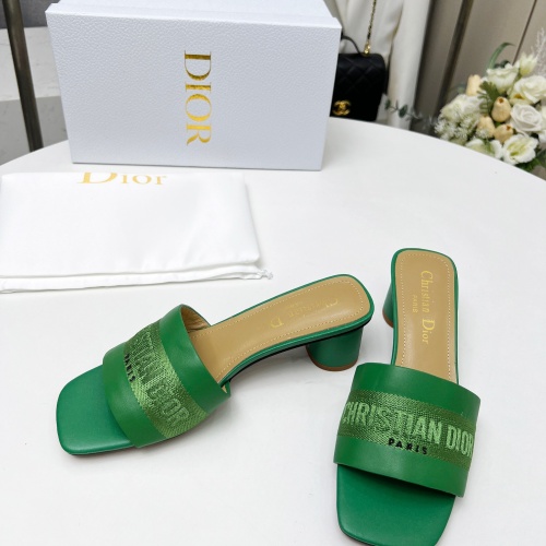 Replica Christian Dior Slippers For Women #1213245 $82.00 USD for Wholesale