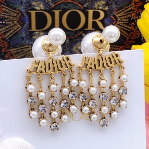 Wholesale Christian Dior Earrings For Women #1213253 $27.00 USD, Wholesale Quality Replica Christian Dior Earrings