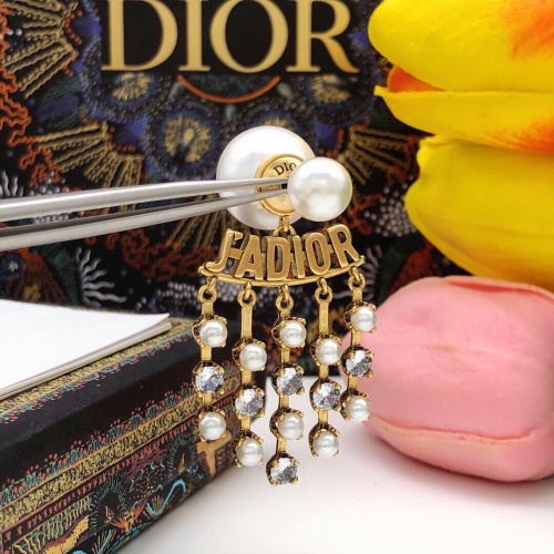 Replica Christian Dior Earrings For Women #1213253 $27.00 USD for Wholesale