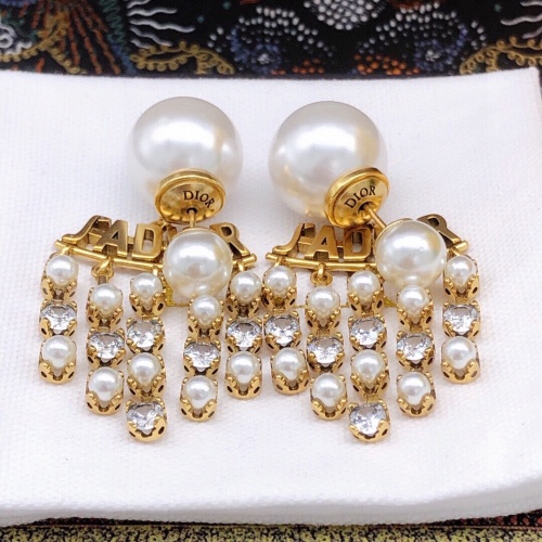 Replica Christian Dior Earrings For Women #1213253 $27.00 USD for Wholesale