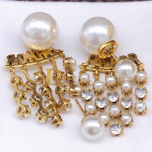 Replica Christian Dior Earrings For Women #1213253 $27.00 USD for Wholesale