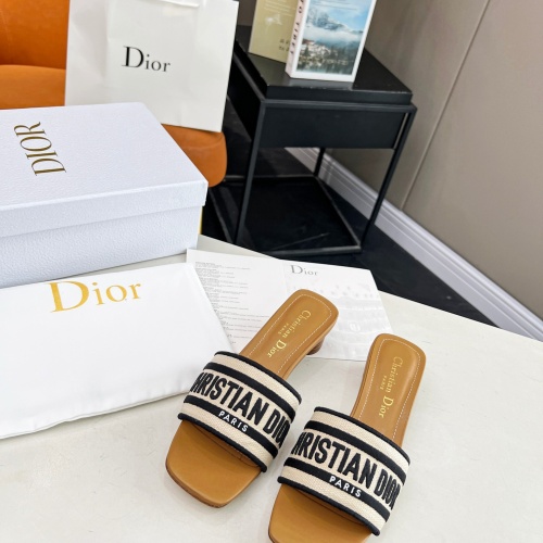 Replica Christian Dior Slippers For Women #1213268 $85.00 USD for Wholesale