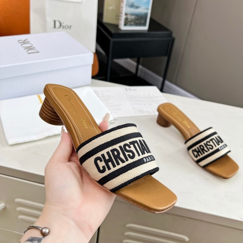 Replica Christian Dior Slippers For Women #1213268 $85.00 USD for Wholesale