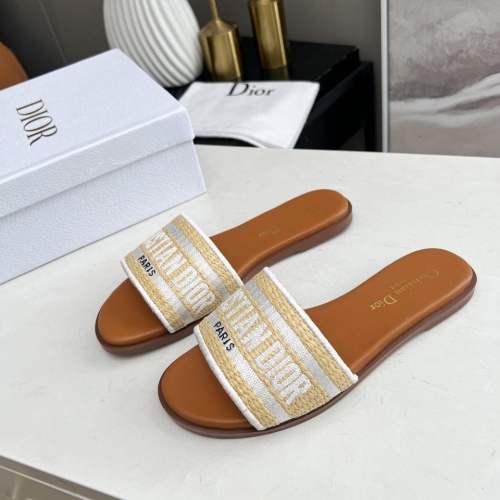 Wholesale Christian Dior Slippers For Women #1213270 $76.00 USD, Wholesale Quality Replica Christian Dior Slippers