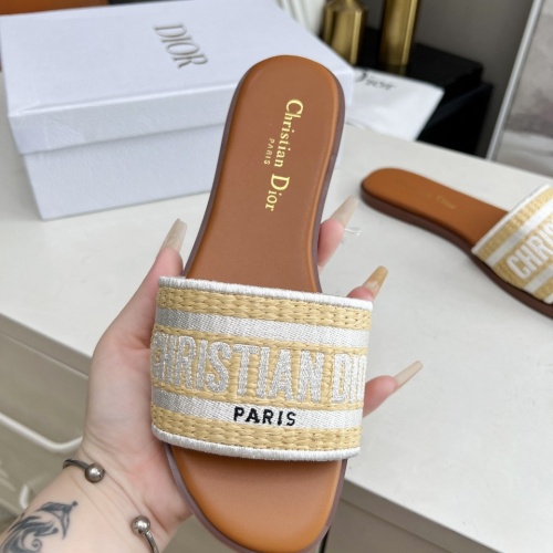 Replica Christian Dior Slippers For Women #1213270 $76.00 USD for Wholesale