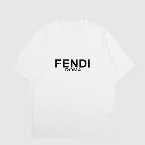 Wholesale Fendi T-Shirts Short Sleeved For Unisex #1213312 $27.00 USD, Wholesale Quality Replica Fendi T-Shirts